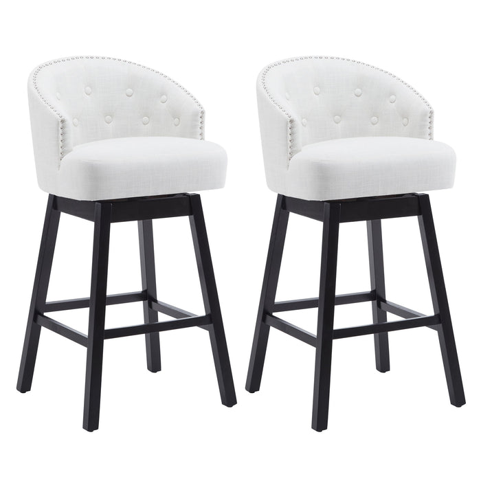 360 Degree Rotation Swivel Counter Stools (Set of 2)