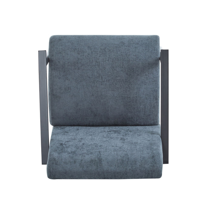 Modern Lounge Chair With Polyester Upholstery