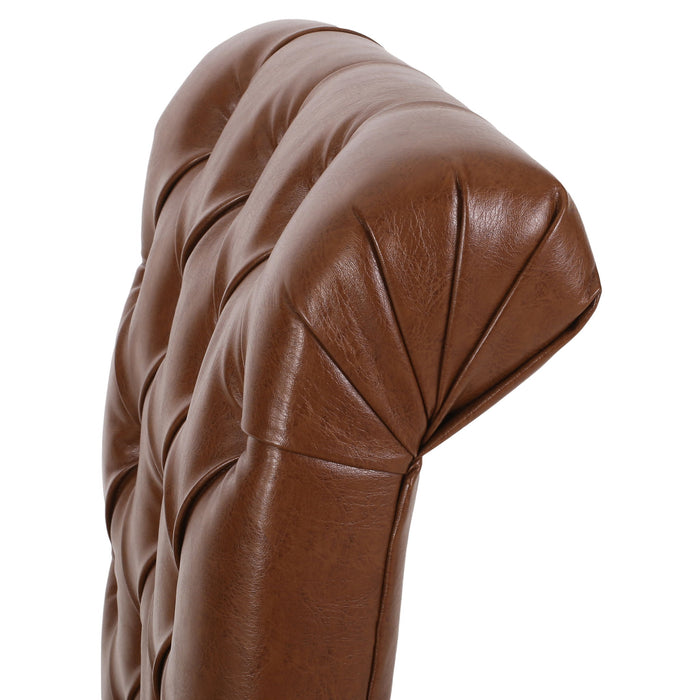 Broxton - Tuft Dining Rolltop Chairs With Button Tufted Backrest (Set of 2)