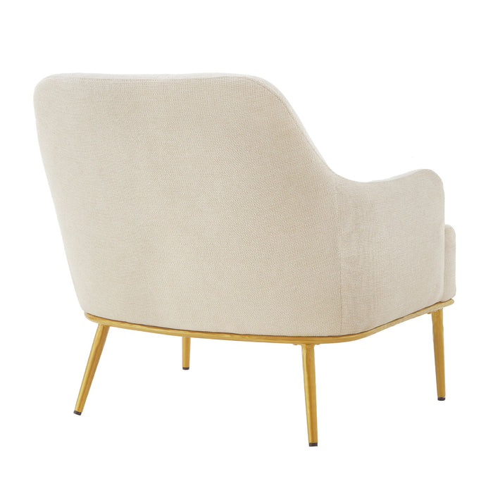 Modern Elegance Accent Chair With Curved Backrest