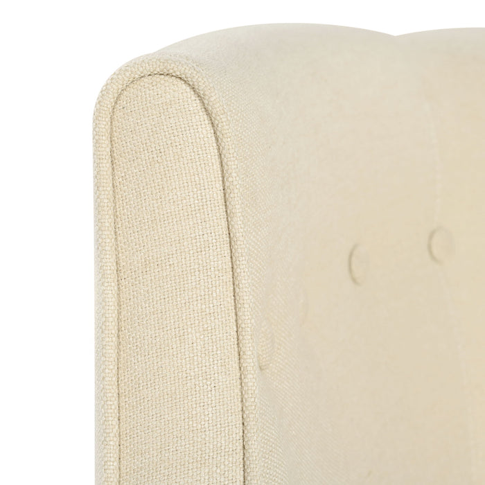Contemporary Upholstered Club Chair With Button Tufting