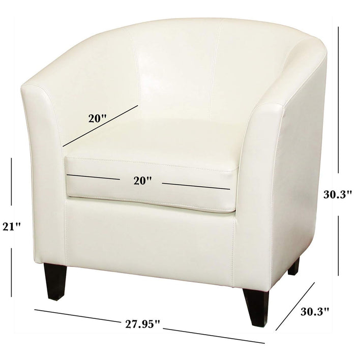 Zenithon - Upholstered Club Chair With Rounded Back