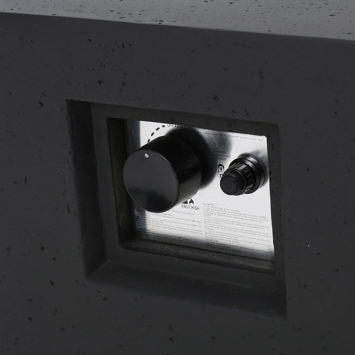 Modern Rectangle Fire Table 50, 000 Btu