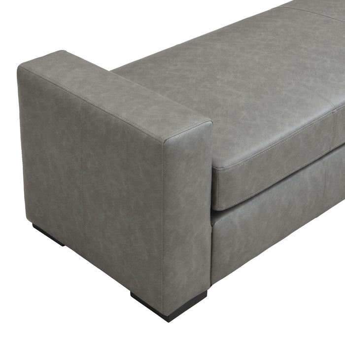 Ottoman With Unique Armrest Design For Living Spaces