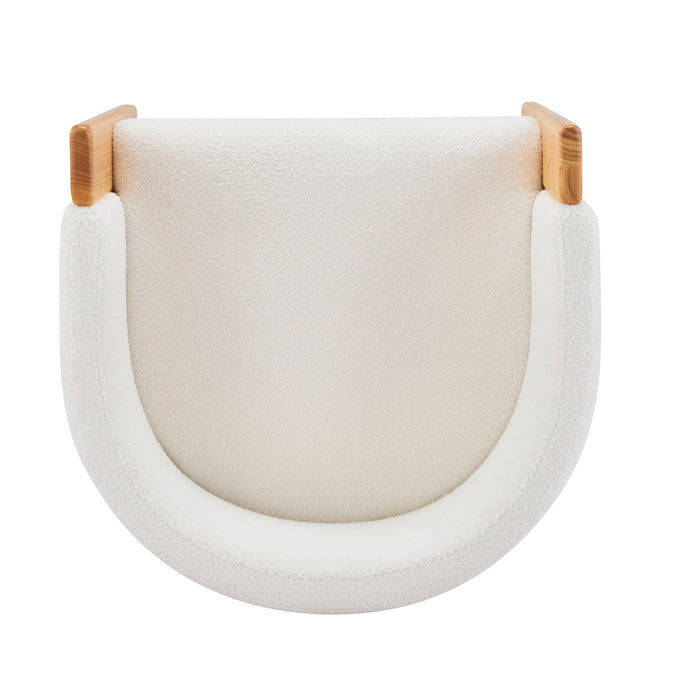 Upholstered Dining Chairs (Set of 2) - Natural / White