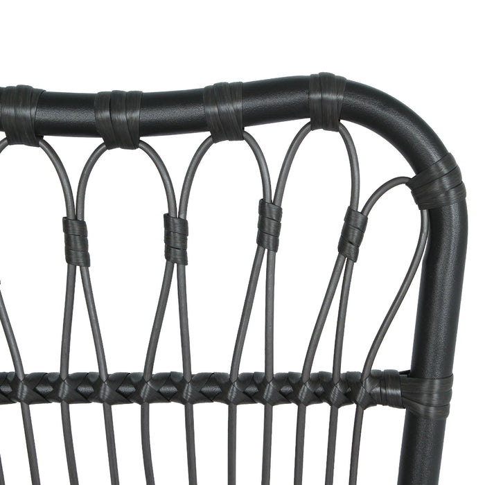 Outdoor Wicker Patio Dining Chairs Set With Durable Frame And Rattan Weave