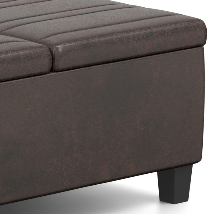 Ellis - Upholstered Coffee Table Storage Ottoman
