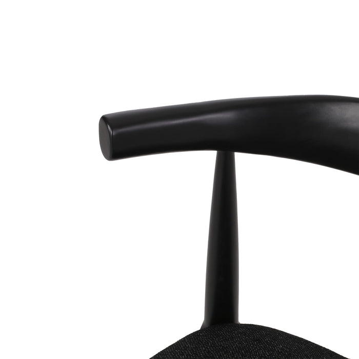 Mid Century Modern Dining Chair Set With Upholstered Seating