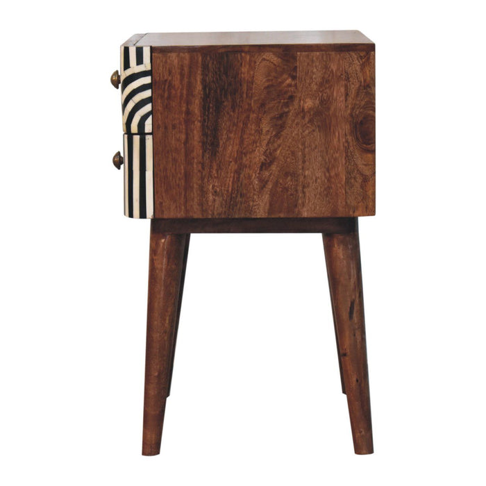 Edessa Bone Inlay Bedside