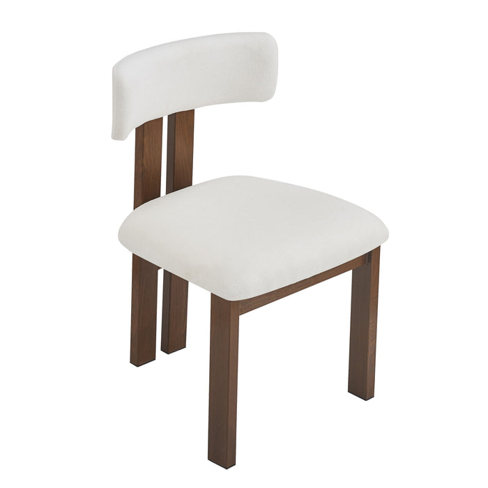 7 Piece Dining Set With Upholstered Armless Chairs And Table