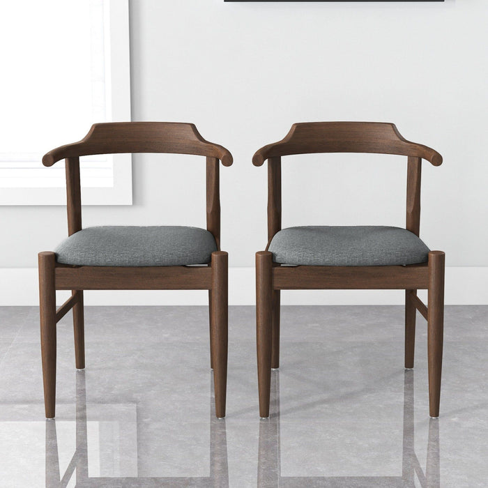 Dakota - Mid-Century Modern Velvet Dining Chair (Set of 2)