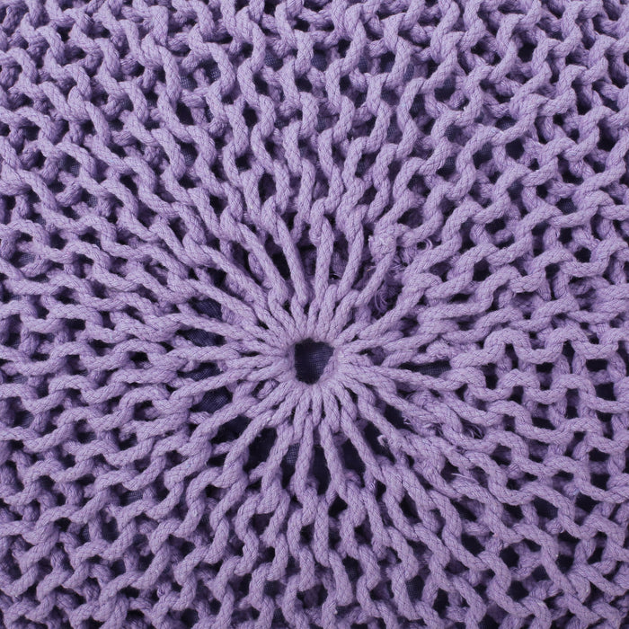 Belle - Modern Knitted Round Pouf