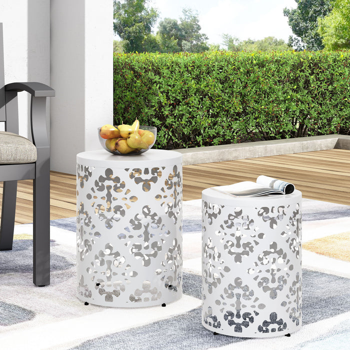 Outdoor Metal Modern Design End Table