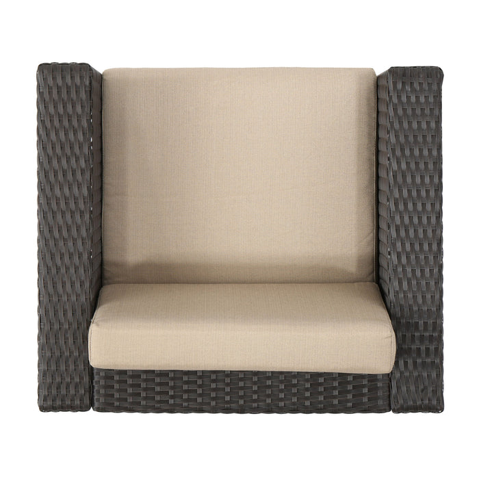 Stylish Outdoor Club Chair With Weather Resistant Cushions