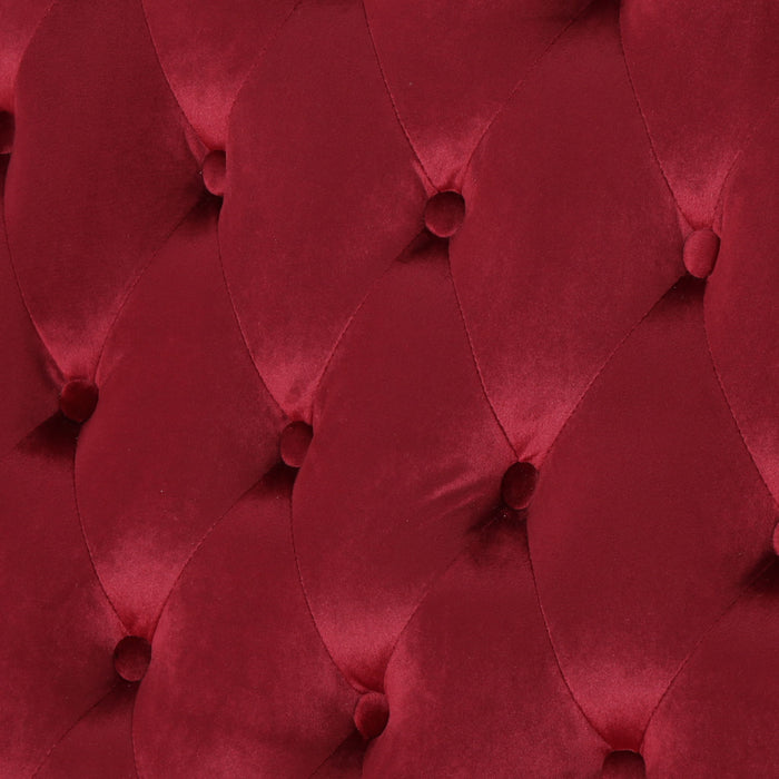 Nurturing - Upholstered Loveseat With Wing Back And Diamond Tufting