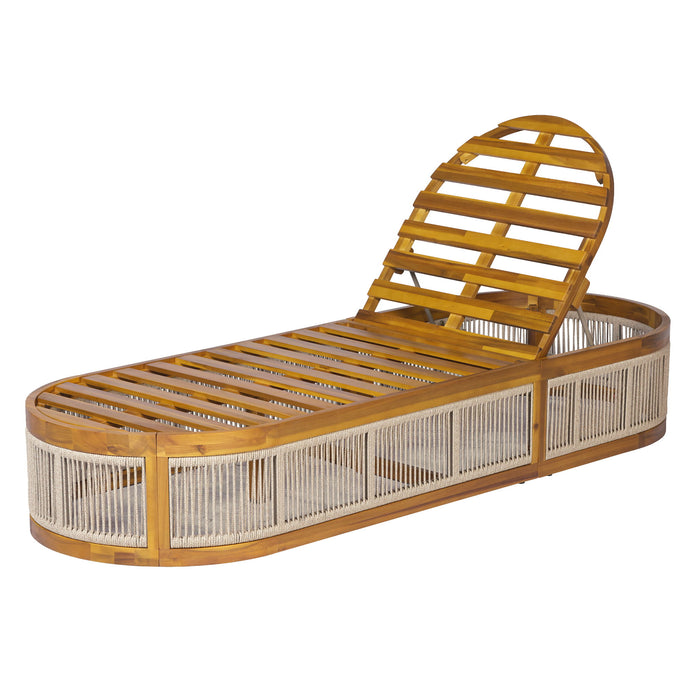 Chaise Lounge Set With Side Table