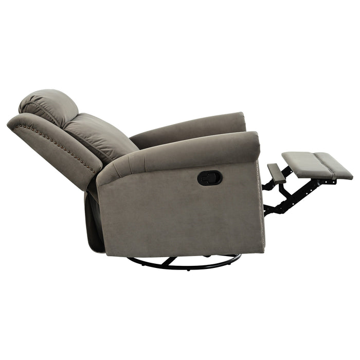 360 Degrees Swivel Recliner Manual Rocking Recliner Home With Adjustable Backrest