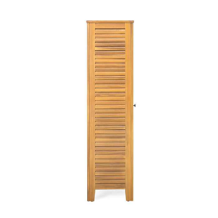 Whitney - Acacia Wood Cabinet For Indoor And Outdoor Storage - Teak
