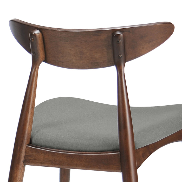 Retro Dining Chairs With Ergonomic Back (Set of 2)