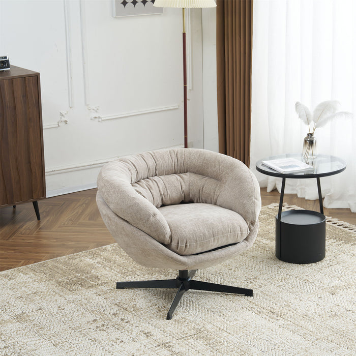 Modern Chenille Office Chair With 360 Degree Swivel