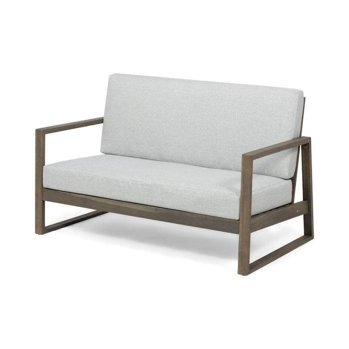 Belgian - Loveseat & Coffee Table Set With Water Resistant Cushions