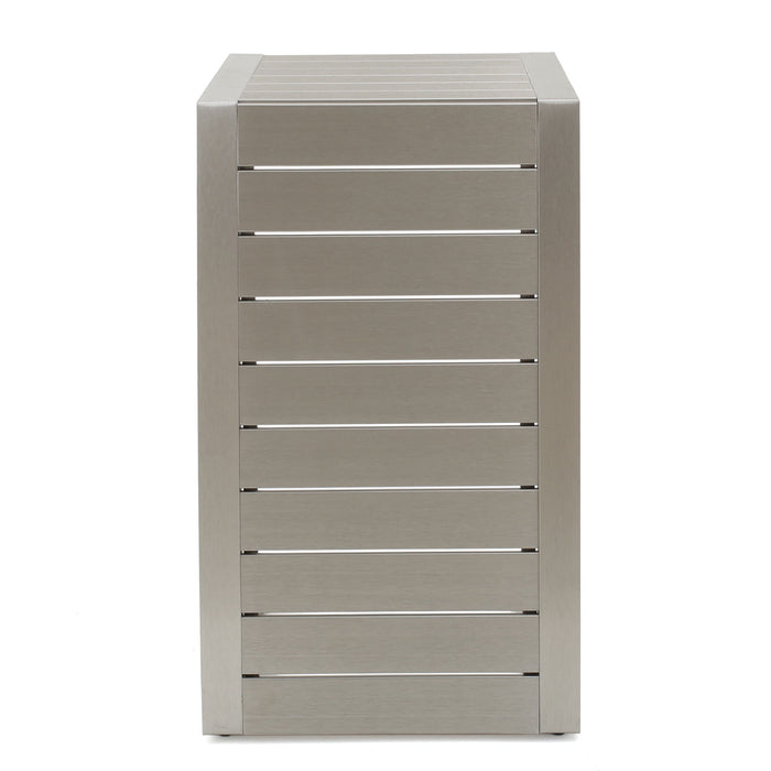 Aluminum Outdoor C - Shaped Side Table For Patio