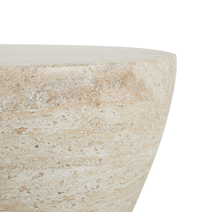 Outdoor, Lightweight Concrete Side Table