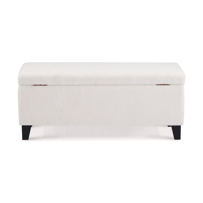 Storage Ottoman With Flip Top Lid