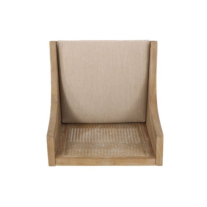 French Country Fabric Upholstered Counter Stools (Set of 2)