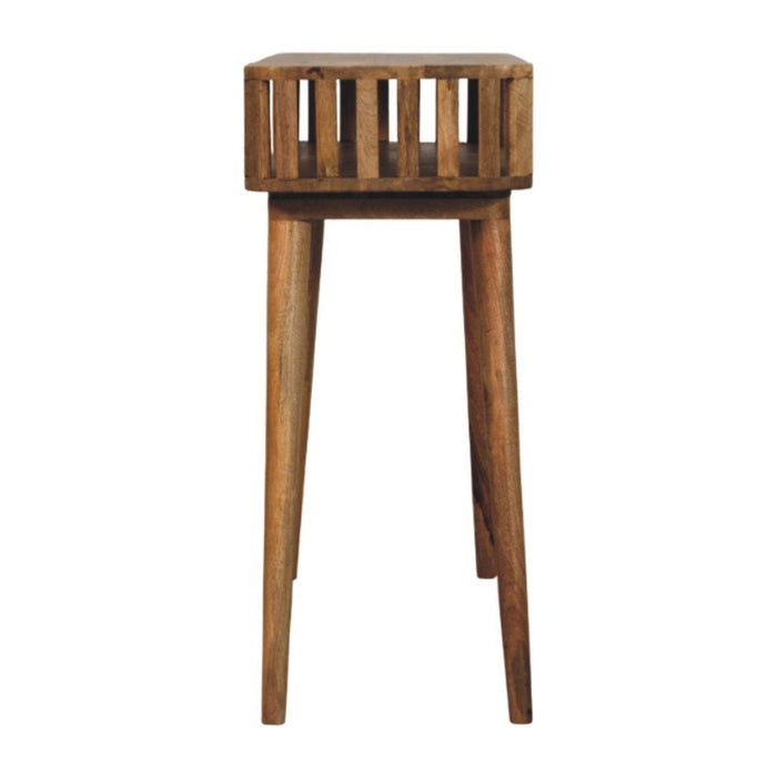 Slatted Console - Light Brown
