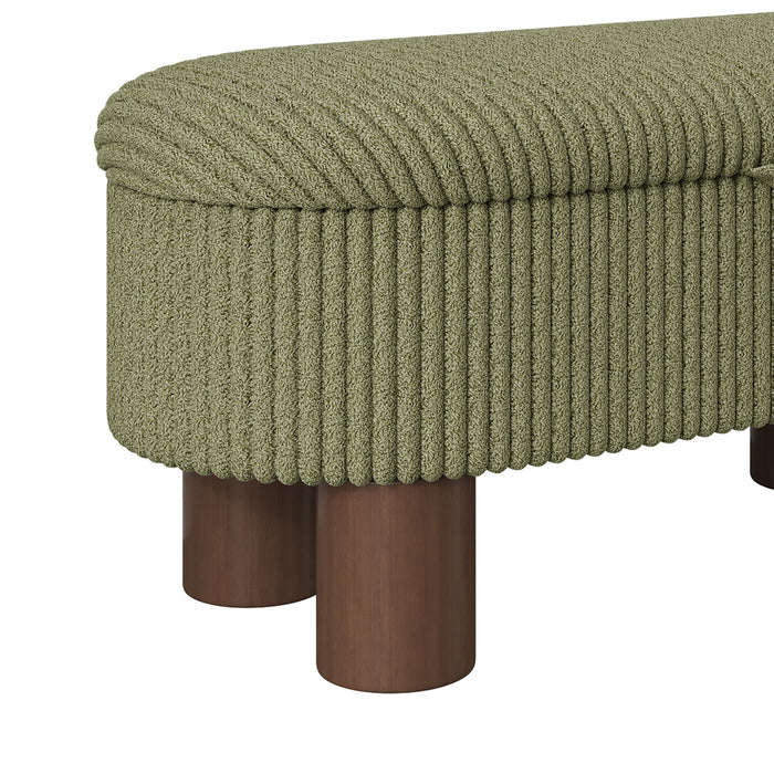 Storage Ottoman Upholstered Bench With Lift Top Storage For Bedroom