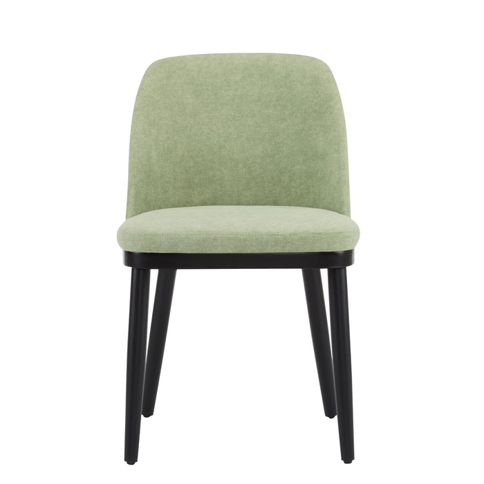 Modern Dining Chair With Curved Backrest
