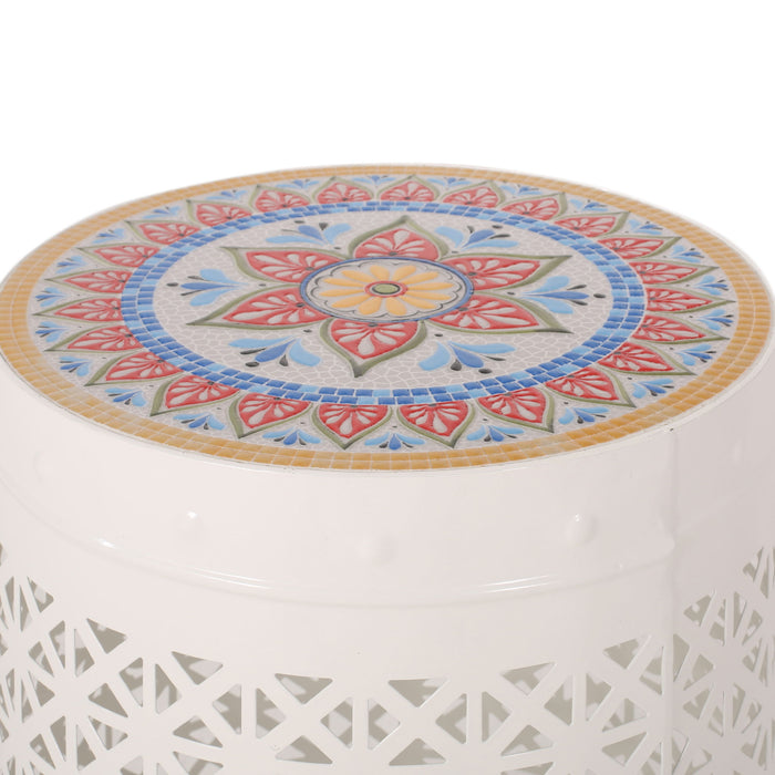 Cranbrook - Side Table With Tile Mosaic Top