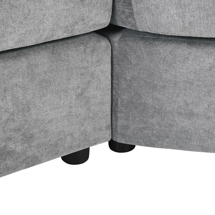 Modern 3 Seater Upholstered Sofa With Curved Design