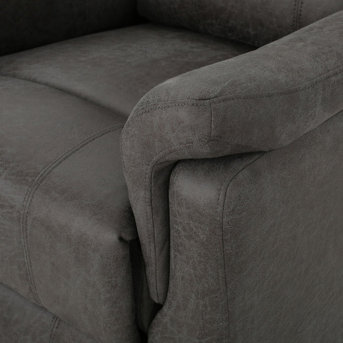 Contemporary Glider Recliner With Swivel Function