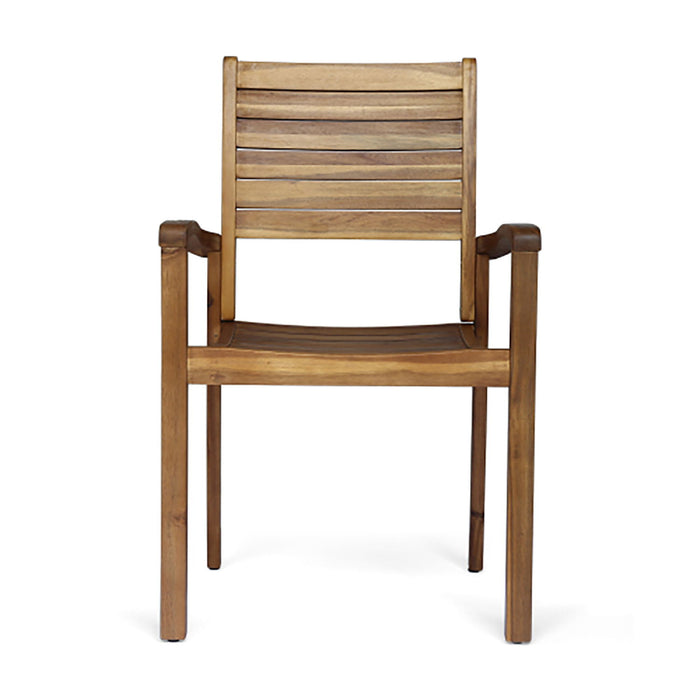 Outdoor Dining Chair, Stacking Design For Patio