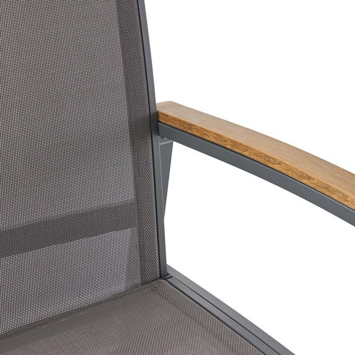 Aresha - Metal Outdoor Dining Armchair (Set of 2) - Gray