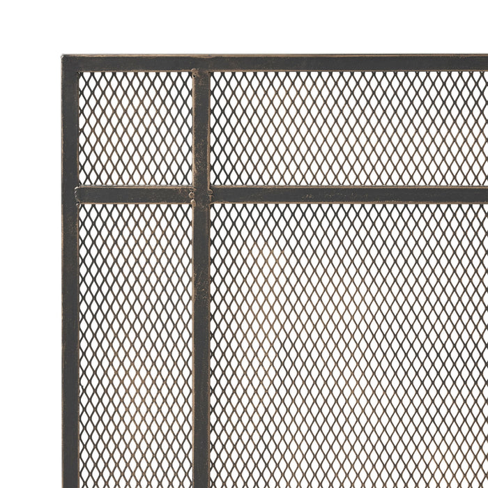 Elegant Iron Fire Screen For Fireplace Protection
