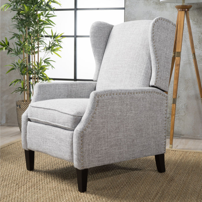 Westeros Wing Back Fabric Upholstered Recliner