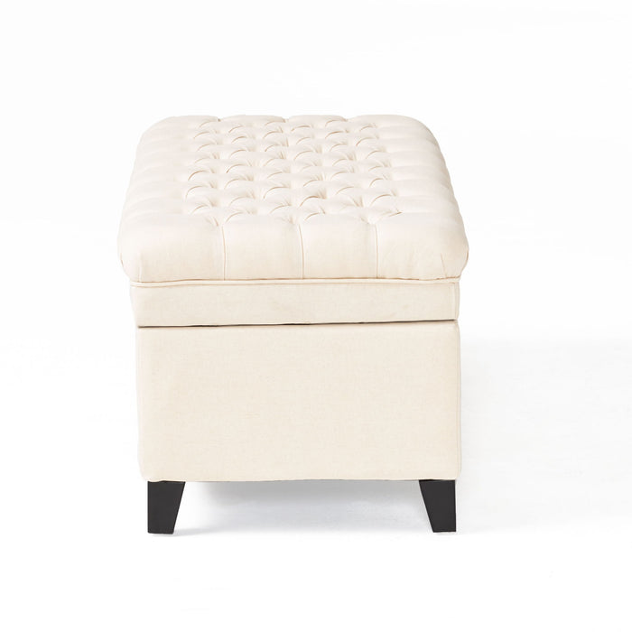 Juliana - Storage Ottoman With Birch Legs