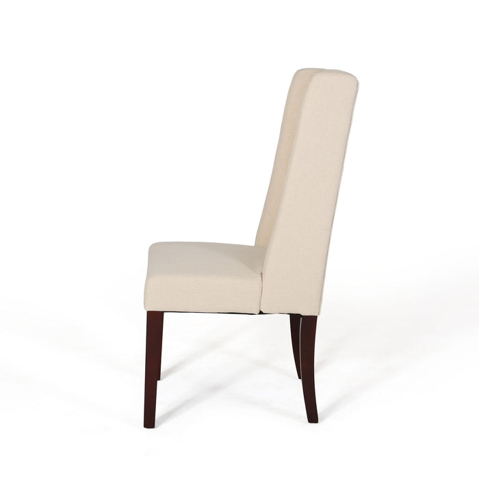 Sophisticated Tufted Dining Chair With High Back Design