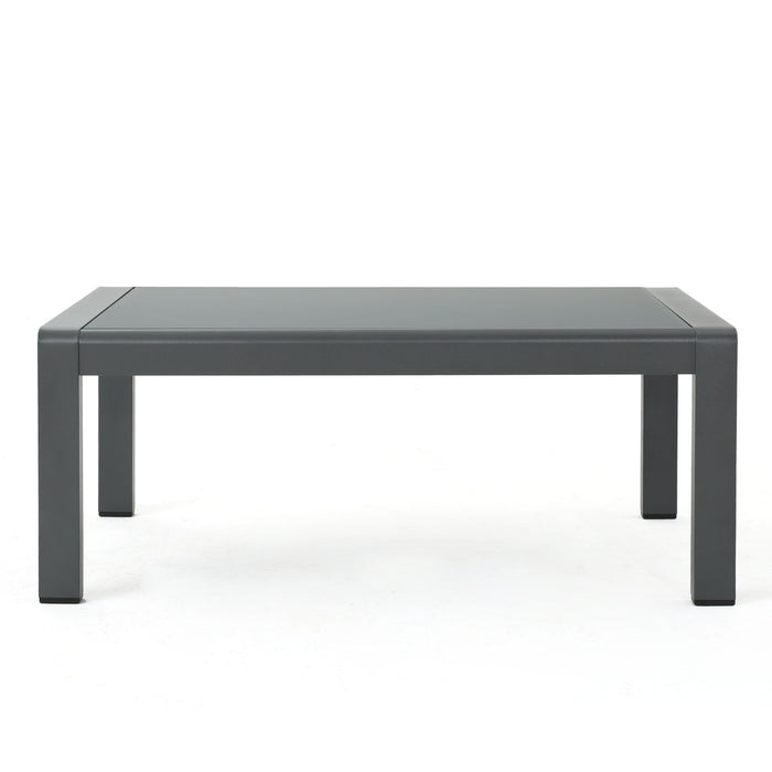 Outdoor Coffee Table Aluminum And Glass