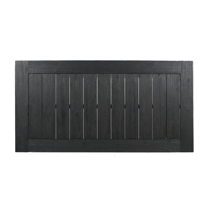 Outdoor Acacia Wood Dining Table, Sandblast Finish