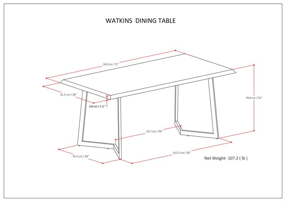Watkins - Sturdy Dining Table