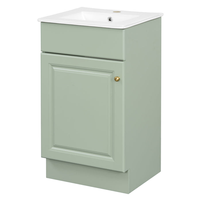 Bathroom Vanity With Sink, Cabinet With Adjustable Shelf