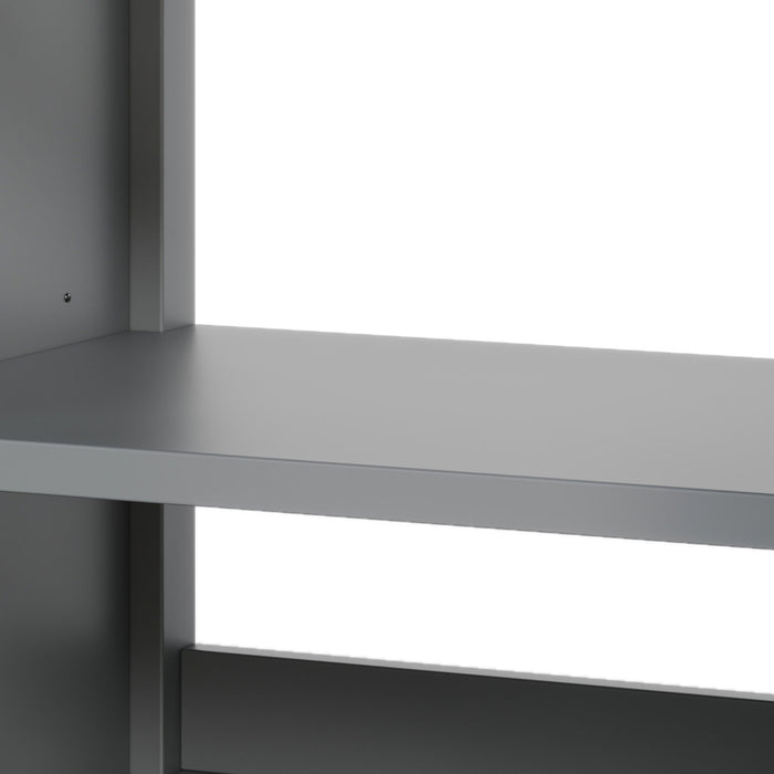 Bathroom Vanity With Ceramic Sink, Adjustable Shelf & Tip Out Tray