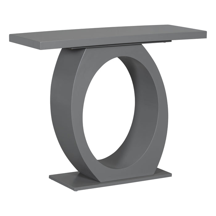 Console Table With Oval Base And Reinforced Bottom Plate