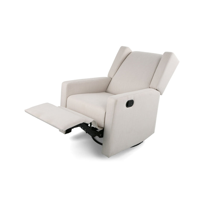 Landau Contemporary Fabric Upholstered Swivel Recliner