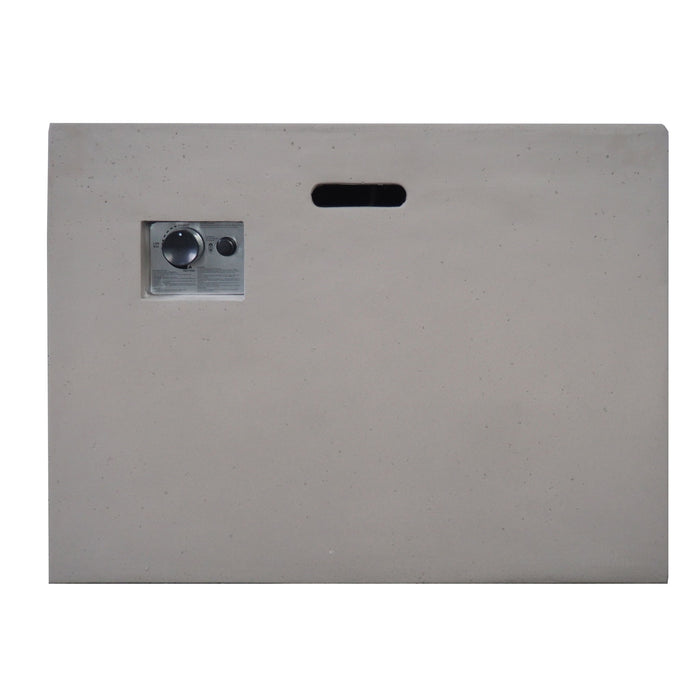 Outdoor Patio Square Gas Burning Concrete Fire Pit 40,000 Btu