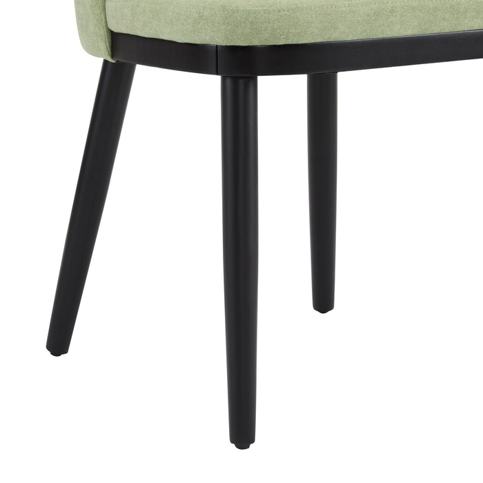 Modern Dining Chair With Curved Backrest